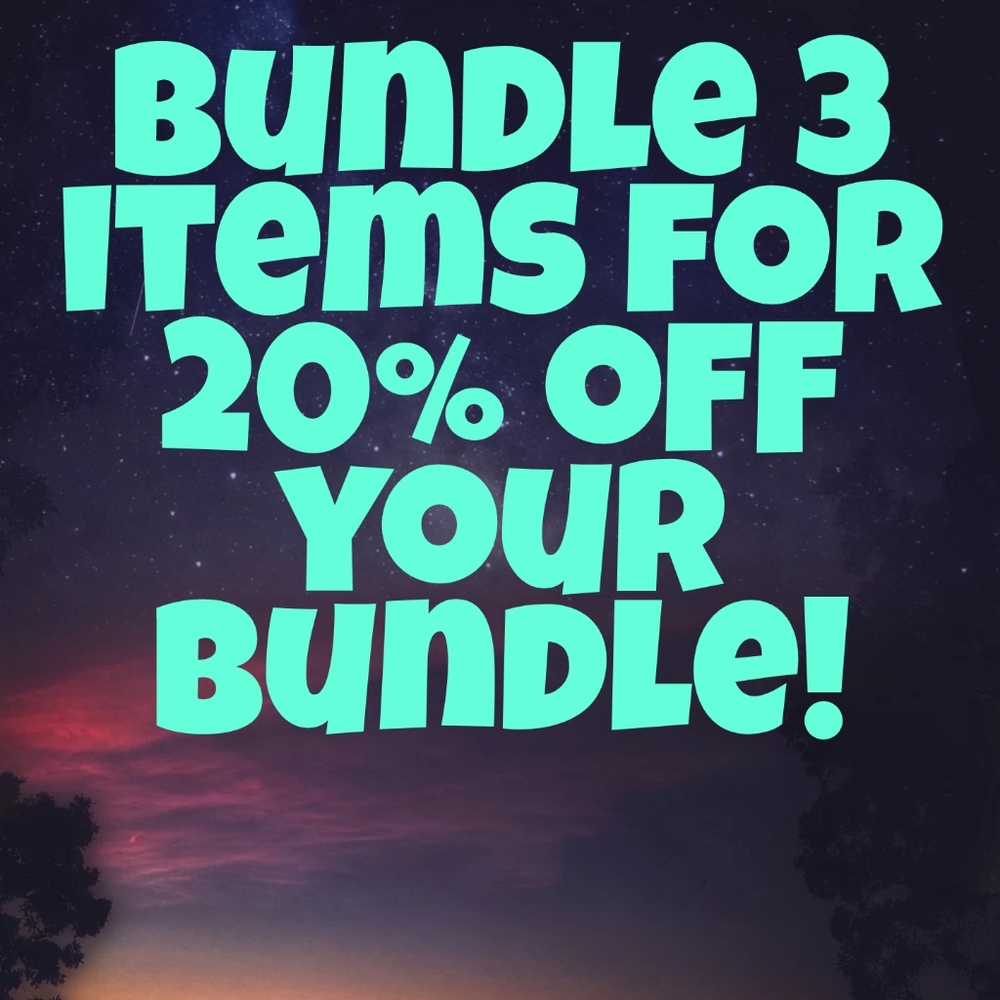 Bundle 3 items for 20% off your bundle!